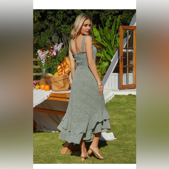 NWT Grace Karin Green Maxi Dress | Size M - Picture 2 of 3